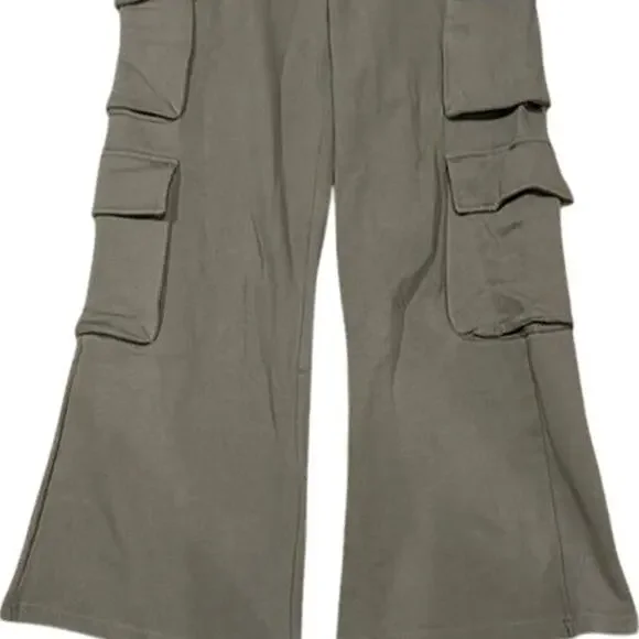 NWT Weworewhat Cargo Oversized Baggy Relaxed Fit High Rise Sweat Pants S Stone - Picture 4 of 15